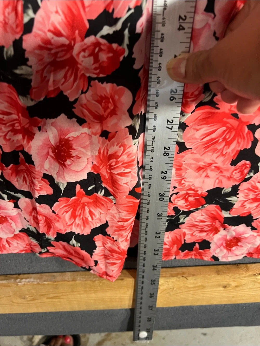 Grace Karin Black Maxi Dress with Red Floral Print - Picture 9 of 10